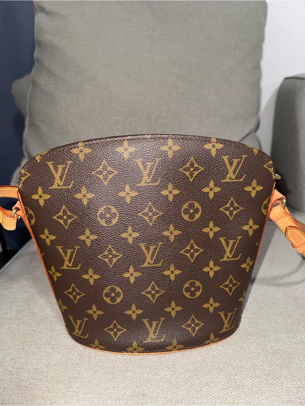 Monogram Canvas Bucket Bag - Brown